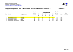 Gruppenrangliste 1. und 2. Kantonale Runde GM Gewehr