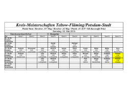 Kreis-Meisterschaften Teltow-Fläming/Potsdam