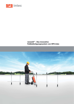 isoweld&reg; &ndash; Das innovative Feldbefestigungssystem