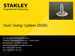 Stud Gluing System (SGS) - Centers of Competence eV