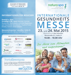 Hier k&ouml;nnen Sie sich den natura spa Messe