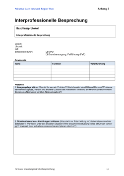 Handbuch Anhang 3) Interdisziplin&auml;re Fallbesprechung