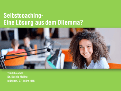 Eine L&ouml;sung aus dem Dilemma?