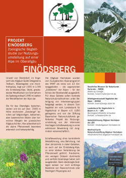 einödsberg - Manfred Kurrle Naturschutzstiftung Allgäuer Hochalpen
