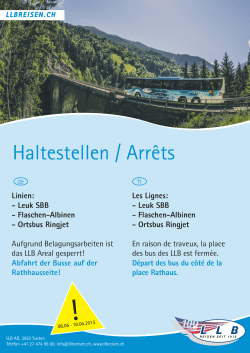 Linien: - Leuk SBB - Flaschen-Albinen - Ortsbus Ringjet