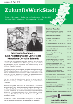 ZukunftsWerkStadt Ausgabe April 2015
