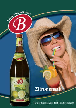 Zitronensaft - Bavaria Waldfrucht GmbH