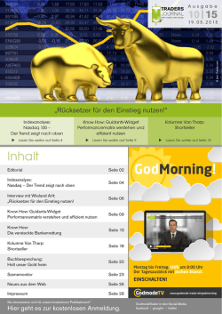 GodMorning! - Boerse