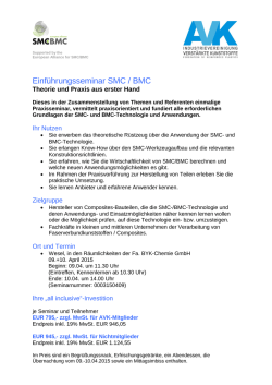 Einf&uuml;hrungsseminar SMC / BMC
