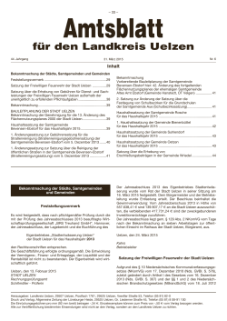 Amtsblatt 2015 - Nr. 6
