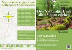 Programm Keltenpark Otzenhausen