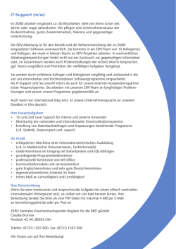 IT-Support (m/w) in Vollzeit