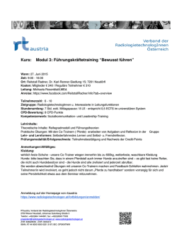 Führungskräftetraining "Bewusst führen" mit Pferden als