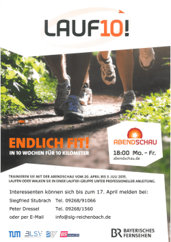 Interessenten k&ouml;nnen sich bis zum 17. April melden bei: