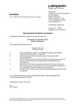 Amtsblatt Nr. 27/2015 vom 28.04.2015