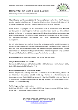 H&auml;mo Vital Basic mit Eisen - Kon