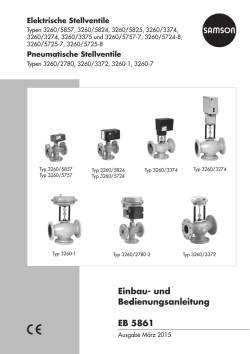 Einbau- und Bedienungsanleitung EB 5861