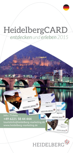 HeidelbergCARD - Heidelberg Marketing GmbH