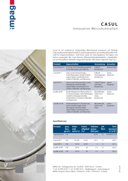 Innovative Weissmineralien