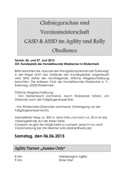Ausschreibung