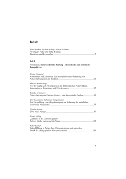 Inhalt - Verlag Barbara Budrich