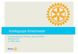 Arbeitsgruppe Schatzmeister
