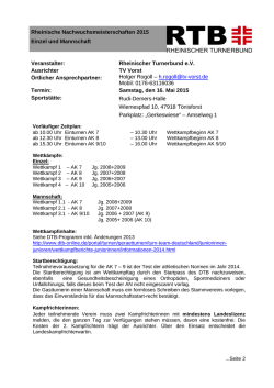 Ausschreibung