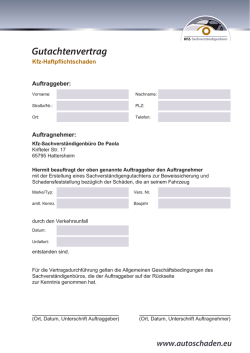 Gutachtenvertrag