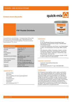 FDF Flexible Dichtfolie - Quick-Mix