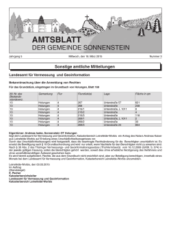 AMTSBLATT - Gemeinde Sonnenstein
