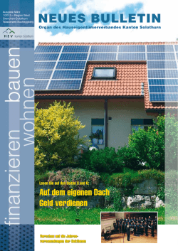 HEV-Bulletin März 2015 Region West