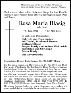 Rosa Maria Blasig - ga
