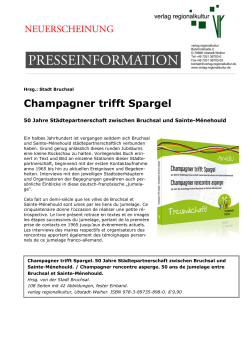 Champagner trifft Spargel