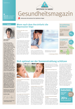 Gesundheitsmagazin Mai 2015