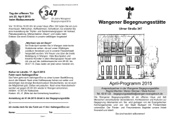 April-Programm 2015 - Evangelische Kirchengemeinde Stuttgart