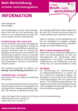 Hier Informationen zu Urabstimmung