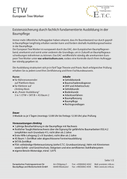 ETW  - ETC – Ausbildungs- & Handels-GmbH