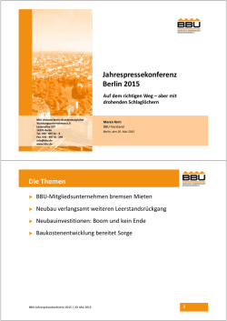 Jahrespressekonferenz Berlin 2015