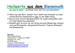 Heilwerte aus dem Bienenvolk - Ruhrstadt
