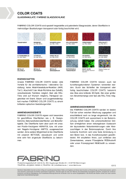 Technisches Datenblatt Color Coats