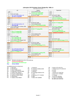 Terminplan für das Jahr 2015 - Schützen Verein Stolpen/Sa. 1990 eV