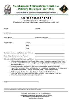 -> Aufnahmeantrag - schuetzen