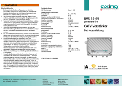 BVS 14-69 CATV-Verstärker