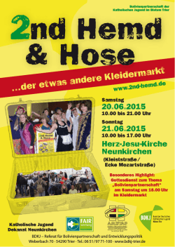 Hier das Plakat zum - 2nd Hemd