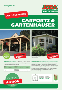 Joda Carport / H&auml;user 2015 - Beinbrech Holz