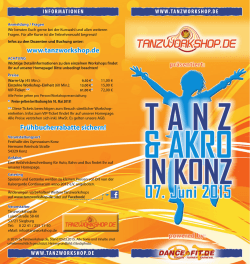Flyer Tanz & Akro in Konz 2015