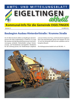EIGELTINGEN AMTS- UND MITTEILUNGSBLATT Kommunal