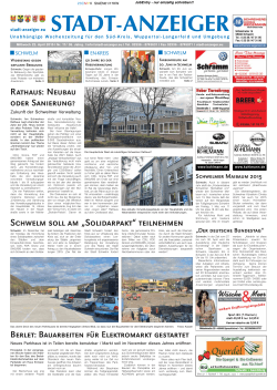Ausgabe vom 21. April 2015 - Stadt