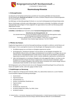 Hinweise - B&uuml;rgergemeinschaft Nordweststadt e.V.