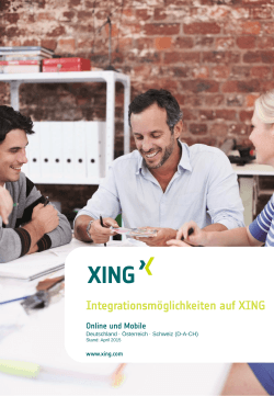 Download: Integrationsmöglichkeiten auf XING